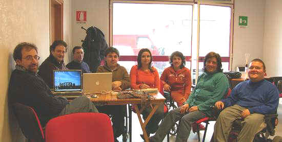 il gruppo di lavoro in un momento di pausa